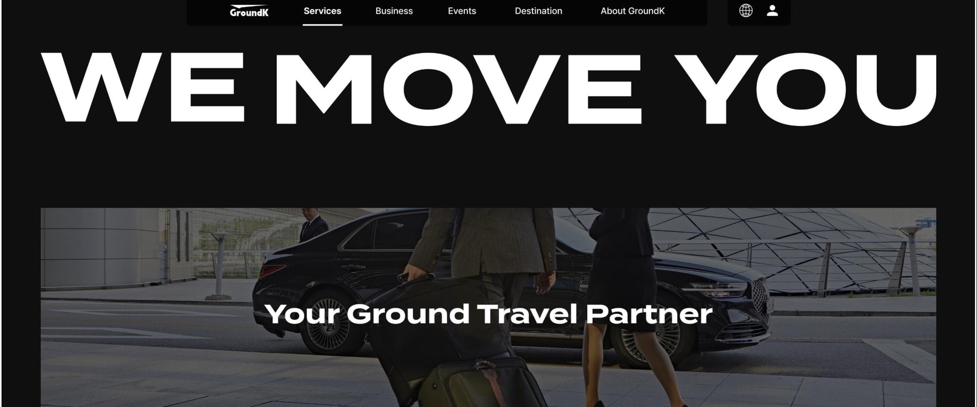 GROUND K 메인 페이지 — WE MOVE YOU